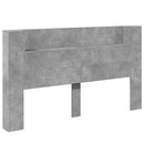 Hovedgærde kabinet med LED Beton 180 x 16,5 x 103,5 cm