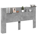 Hovedgærde kabinet med LED Beton 180 x 16,5 x 103,5 cm