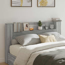 Hovedgærde kabinet med LED Grå Sonoma 180 x 16,5 x 103,5 cm