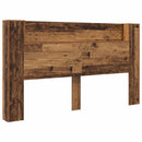 Hovedgærde kabinet med LED Gammelt træ 180 x 16,5 x 103,5 cm