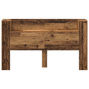 Hovedgærde kabinet med LED Gammelt træ 180 x 16,5 x 103,5 cm