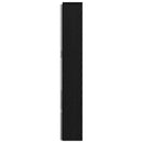 Hovedgærde kabinet med LED Sort Eg 180 x 16,5 x 103,5 cm