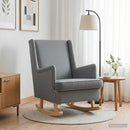 Gyngestol Lysegrå 62 x 80 x 85 cm Stof