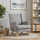 Gyngestol Lysegrå 62 x 80 x 85 cm Bouclé