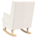 Gyngestol Cremefarvet 62 x 80 x 85 cm Bouclé
