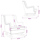 Gyngestol Lyserød 62 x 80 x 85 cm Bouclé
