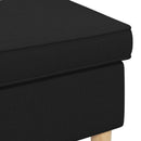 Fodskammel Sort 55 x 35 x 41 cm Polyester