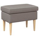 Fodskammel Gråbrun 55 x 35 x 41 cm Polyester