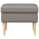 Fodskammel Gråbrun 55 x 35 x 41 cm Polyester