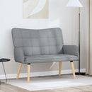2-personers sofa Lysegrå 115 x 61 x 87 cm Stof