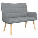 2-personers sofa Lysegrå 115 x 61 x 87 cm Stof