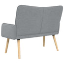 2-personers sofa Lysegrå 115 x 61 x 87 cm Stof
