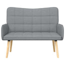 2-personers sofa Lysegrå 115 x 61 x 87 cm Stof