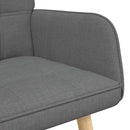 2-personers sofa Mørkegrå 115 x 61 x 87 cm Stof