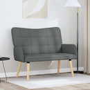 2-personers sofa Mørkegrå 115 x 61 x 87 cm Stof