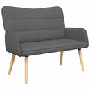 2-personers sofa Mørkegrå 115 x 61 x 87 cm Stof