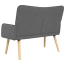 2-personers sofa Mørkegrå 115 x 61 x 87 cm Stof