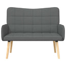 2-personers sofa Mørkegrå 115 x 61 x 87 cm Stof