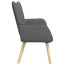 2-personers sofa Mørkegrå 115 x 61 x 87 cm Stof
