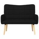 2-personers sofa Sort 115 x 61 x 87 cm Stof