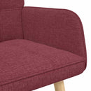 2-personers sofa Vinrød 115 x 61 x 87 cm Stof