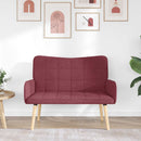 2-personers sofa Vinrød 115 x 61 x 87 cm Stof