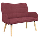 2-personers sofa Vinrød 115 x 61 x 87 cm Stof