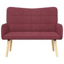 2-personers sofa Vinrød 115 x 61 x 87 cm Stof