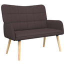 2-personers sofa Mørk Brun 115 x 61 x 87 cm Stof
