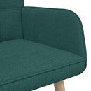 2-personers sofa Mørkegrøn 115 x 61 x 87 cm Stof