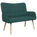 2-personers sofa Mørkegrøn 115 x 61 x 87 cm Stof