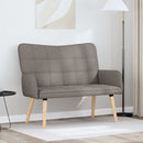 2-personers sofa Gråbrun 115 x 61 x 87 cm Stof