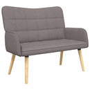 2-personers sofa Gråbrun 115 x 61 x 87 cm Stof