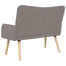2-personers sofa Gråbrun 115 x 61 x 87 cm Stof