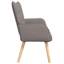 2-personers sofa Gråbrun 115 x 61 x 87 cm Stof