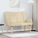 2-personers sofa Cremefarvet 115 x 61 x 87 cm Stof