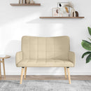2-personers sofa Cremefarvet 115 x 61 x 87 cm Stof