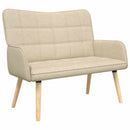 2-personers sofa Cremefarvet 115 x 61 x 87 cm Stof