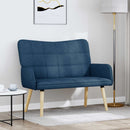 2-personers sofa Blå 115 x 61 x 87 cm Stof