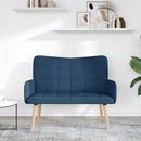 2-personers sofa Blå 115 x 61 x 87 cm Stof