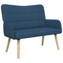 2-personers sofa Blå 115 x 61 x 87 cm Stof