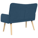 2-personers sofa Blå 115 x 61 x 87 cm Stof