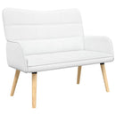 2-personers sofa Hvid 115 x 61 x 87 cm Stof