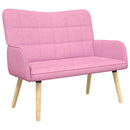 2-personers sofa Lyserød 115 x 61 x 87 cm Stof