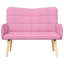 2-personers sofa Lyserød 115 x 61 x 87 cm Stof