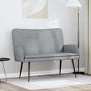 2-personers sofa Lysegrå 115 x 61 x 87 cm Stof