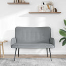 2-personers sofa Lysegrå 115 x 61 x 87 cm Stof