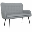 2-personers sofa Lysegrå 115 x 61 x 87 cm Stof