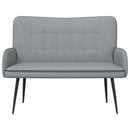 2-personers sofa Lysegrå 115 x 61 x 87 cm Stof