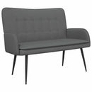 2-personers sofa Mørkegrå 115 x 61 x 87 cm Stof